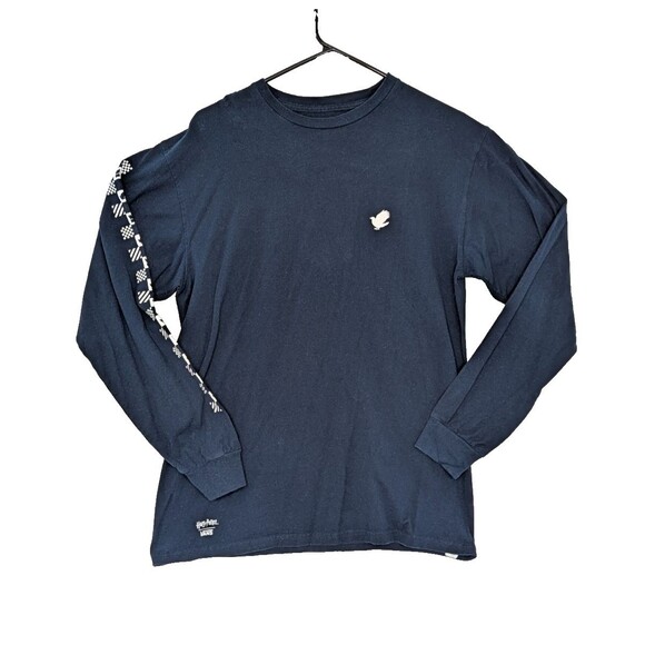 Vans x Harry Potter Mens Medium Ravenclaw Blue Long Sleeve Classic Fit Shirt - Picture 1 of 3